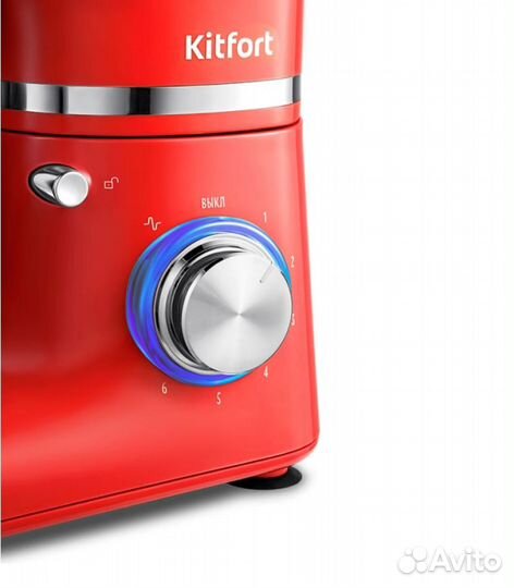 Миксер планетарный Kitfort кт-3415-3, красный