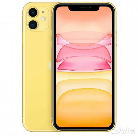 Apple iPhone 11 256 гб, nano SIM+eSIM, Yellow