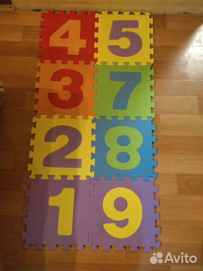 Мягкий коврик пазл