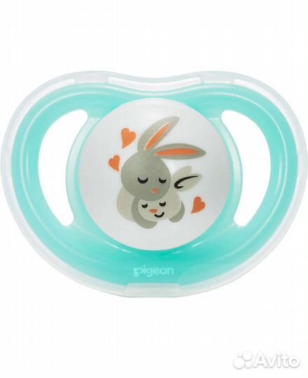 Пустышки Pigeon MiniLight Мороженое Зайчик 0+ 2 шт