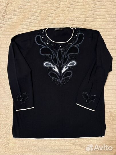 Нарядный денский свитер