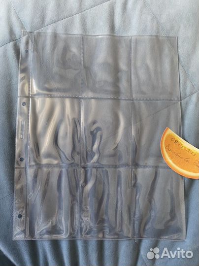 Листы сомс на 9 ячеек, 10шт (для биндера)