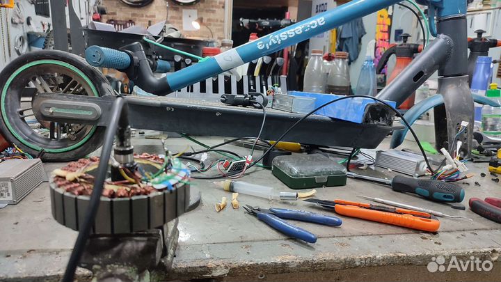 Ремонт электросамокатов, велосипедов