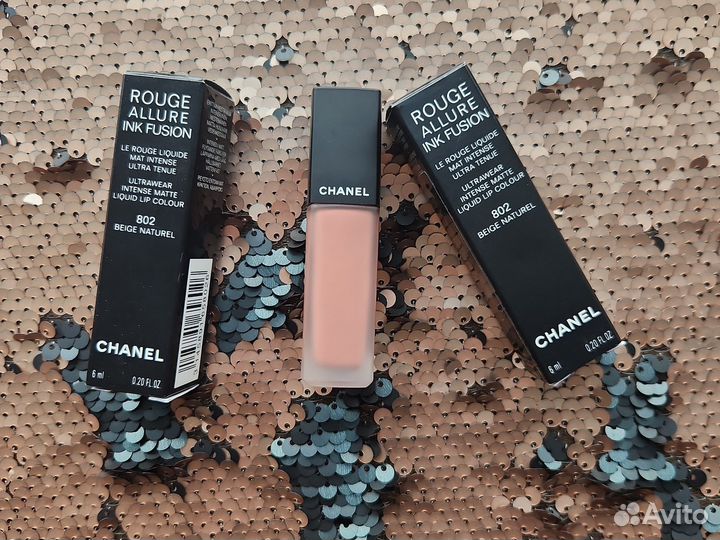 Chanel rouge allure INK fusion жидкая помада 802