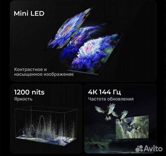 Телевизор xiaomi S 55 mini LED 2024 +на русском