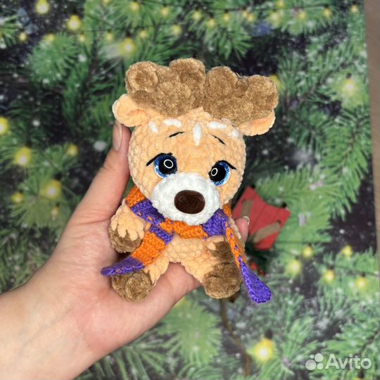 Олень вязаная инрушка