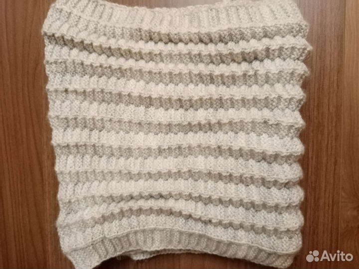 Комплект шапка и снуд женский