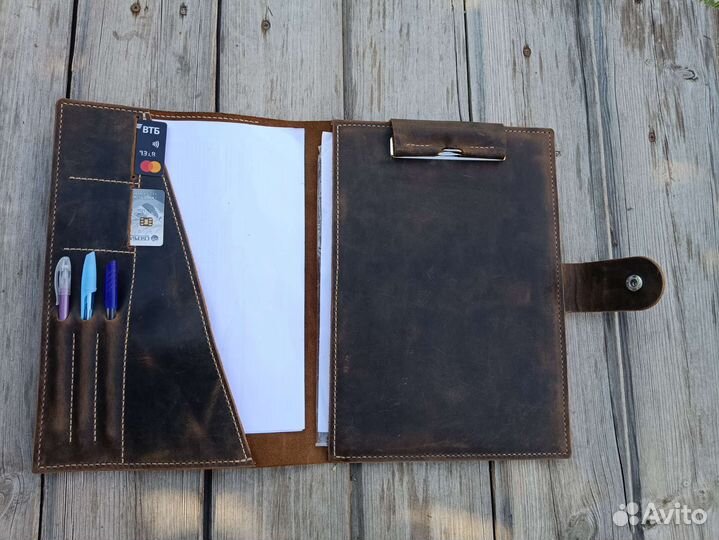 Папка для документов из натуральной кожи
