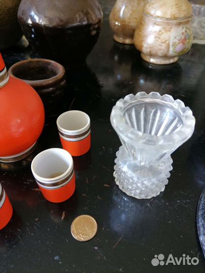 Вазочка хрустальная антиквариат