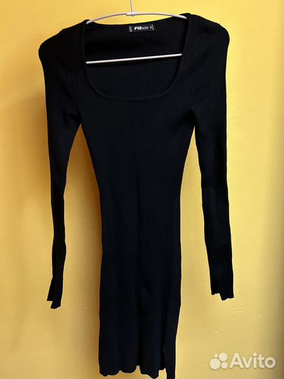 Трикотажное платье мини