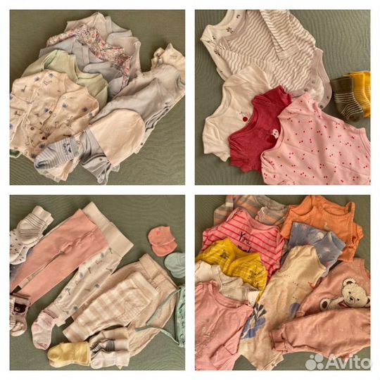 Детская одежда пакетом mothercare 0-1 года