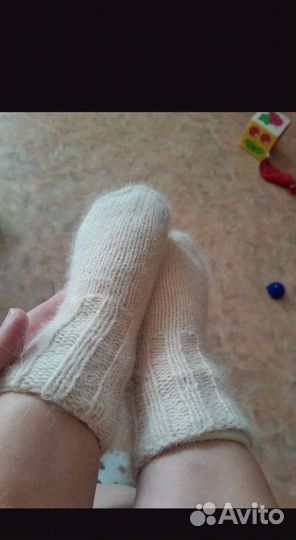 Носочки детские из пуха норки