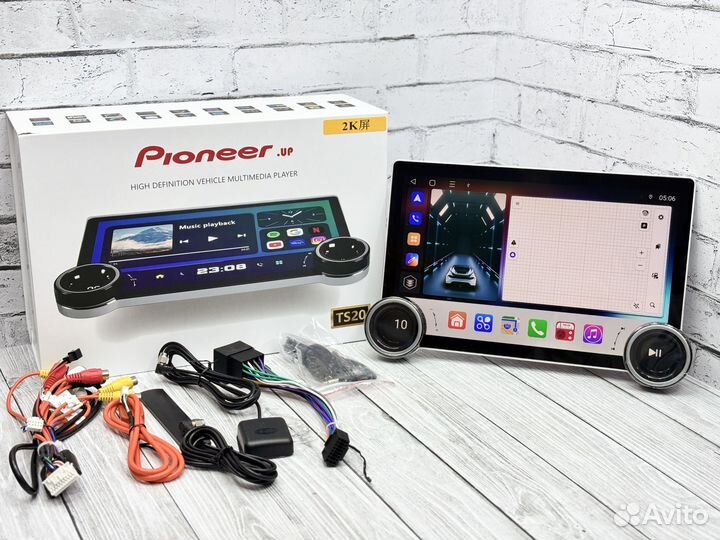 Магнитола Pioneer 2K android 4/64 с крутилками sim