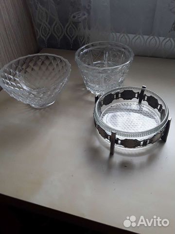 Две вазы, хрусталь