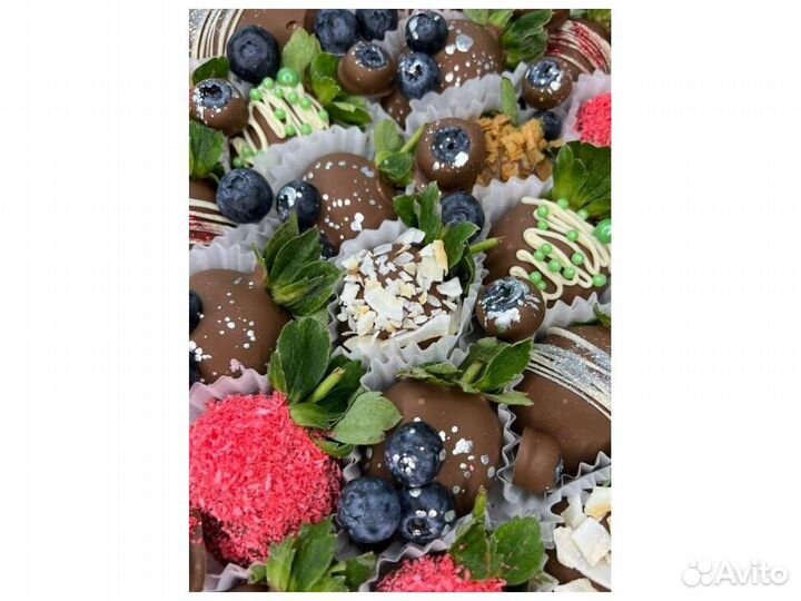 Клубника в шоколаде букеты KLK-1354