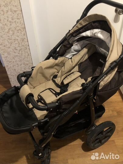 Коляска трансформер 2в1 Babyton Rocky Brown