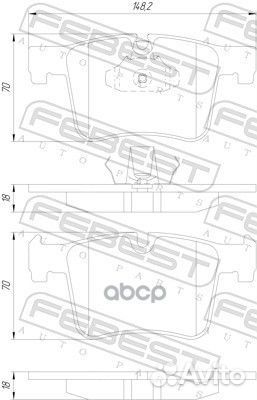 Колодки тормозные передние (с прижимной скобой)