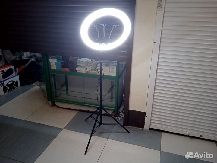 Кольцевая Лампа для Селфи 46 см + Сумка +Штатив 2м