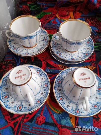 Кофейная пара лфз Паутинка, СССР, Экспортный вариа