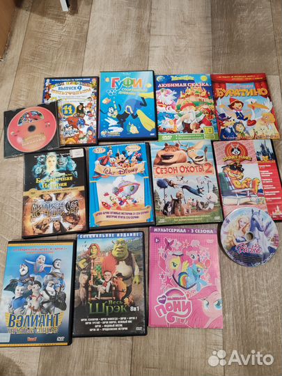 Детские dvd диски мультики /фильмы