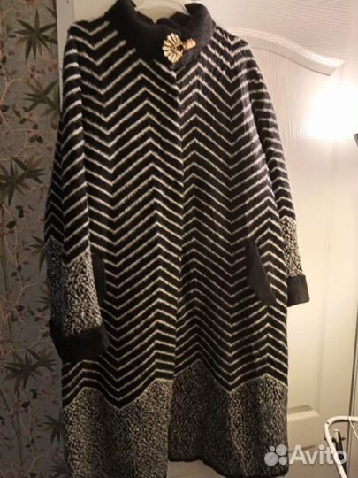 Кардиган женский длинный теплый