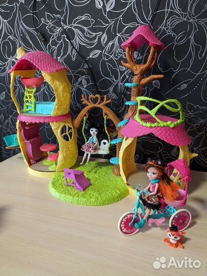 Лесной дом панды и другие куклы