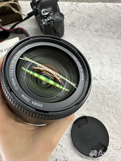 Фотоаппарат canon 650d с объективом sigma 17-50
