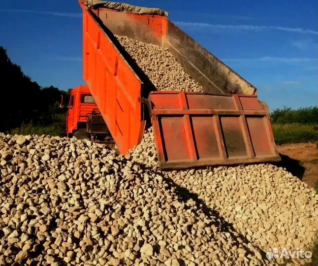 Щебень известняковый с доставкой