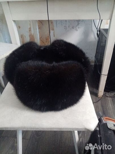 Норковая шапка мужская ушанка
