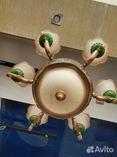 Люстра бронзовая