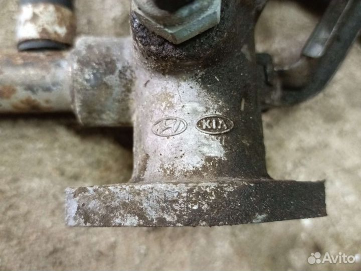 Патрубок гбц охлаждения солярис Рио 3 1.4 G4FA