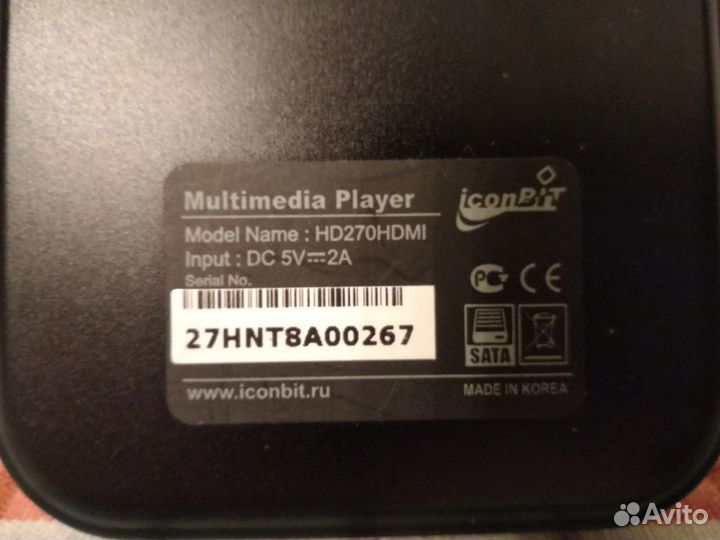 Медиаплеер iconBIT HD270hdmi 500Gb