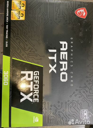 Новая видеокарта MSI RTX 3060 aero ITX OC 12gb
