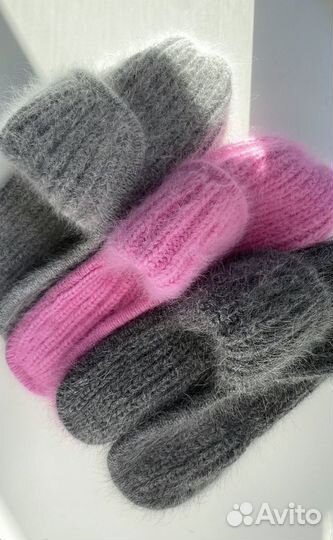 Шапка ушанка женская вязаная