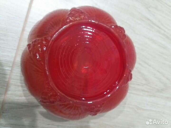 Конфетница,ваза цветное стекло СССР