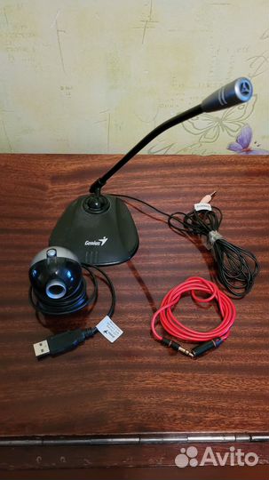 Веб-камера Genius, микрофон, удлинитель камеры