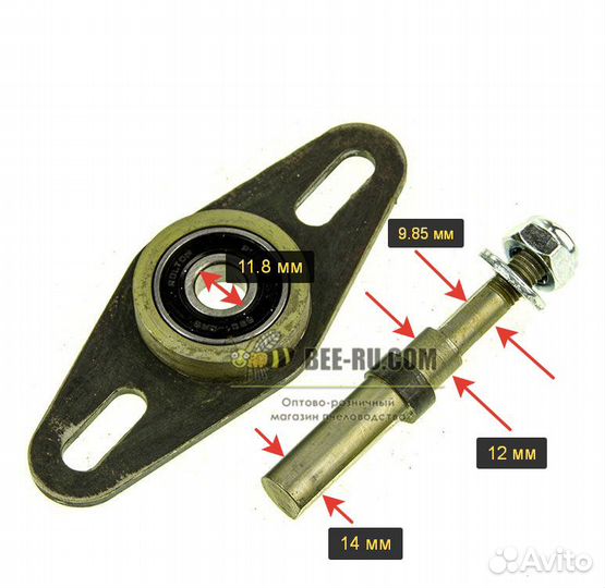 Переходник для редукторной медогонки с открытым по