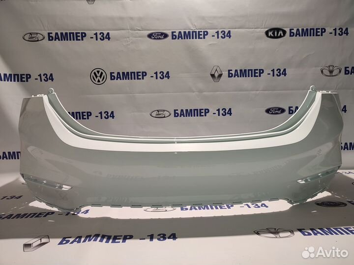 Задний бампер hyundai solaris Белый PGU