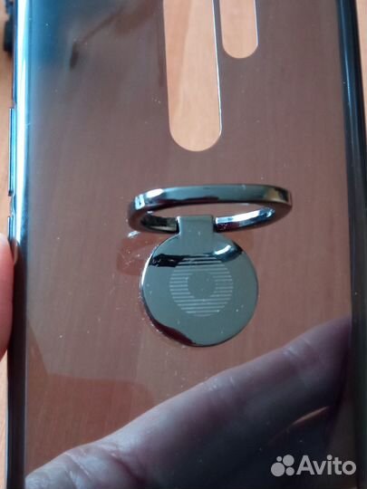 Чехол для Redmi 9 с кольцом-держателем и стеклом