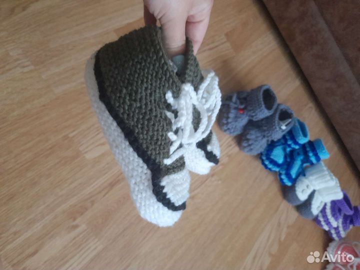 Пинетки детские вязаные