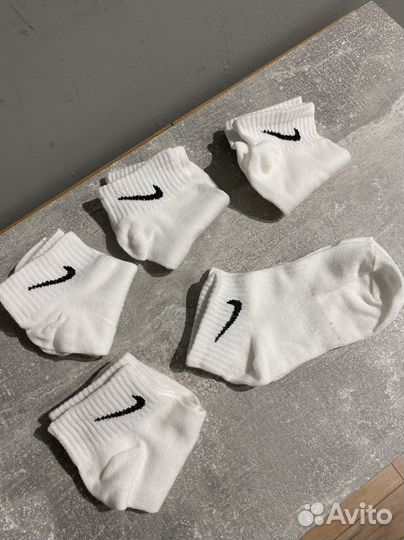 Носки Nike новые детские белые