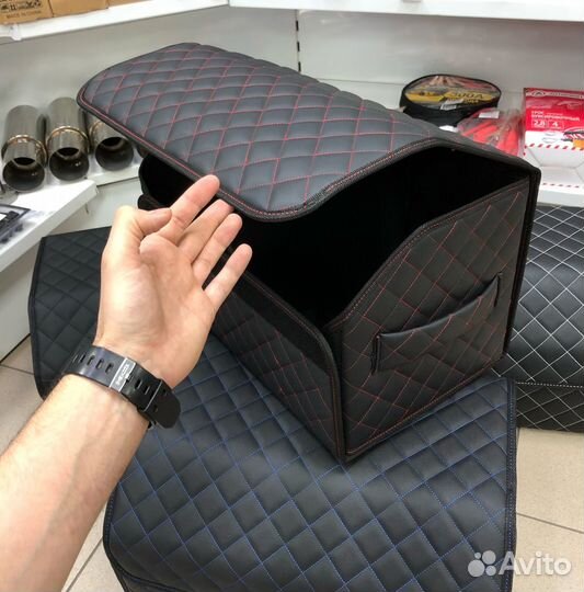 Органайзер Premium эко-кожа в багажник автомобиля