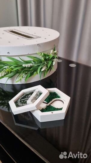 Коробочка для колец на свадьбу