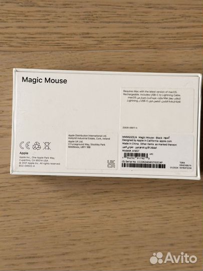 Мышь apple magic mouse 3 black