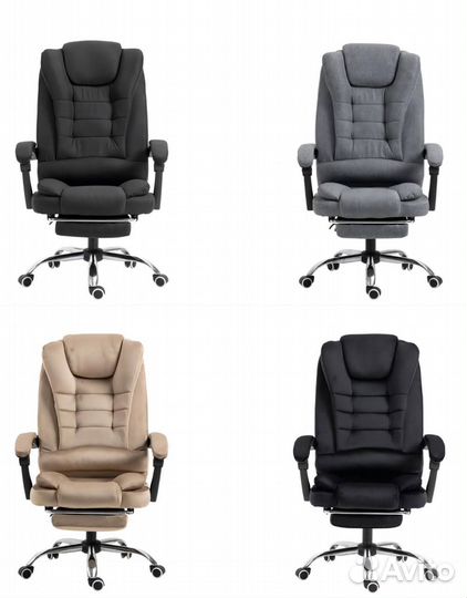 Компьютерное кресло лот 1 серое, 2 черных лен