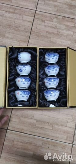 Дорожный китайский сервис. Фарфор. Новый