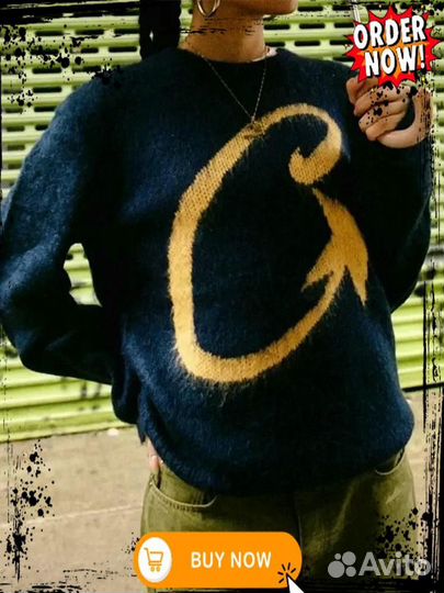 Свитер Corteiz C Star Mohair Knit Sweater