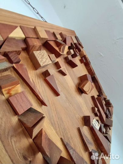 Картина панно из дерева 64х65