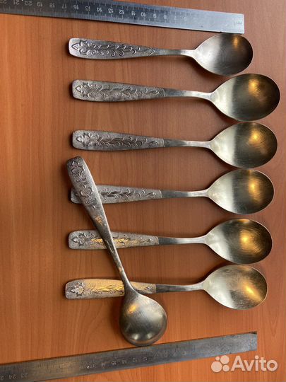 Ложки, половник мнц мельхиор