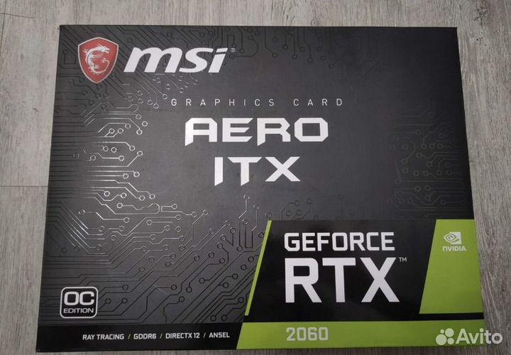 Видеокарта Msi RTX 2060 6gb